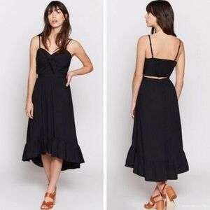 Joie Clorinda Dress high to low dress open back size 4 black